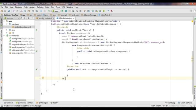 Android Volley - 08 - Send data to a Remote Database смотреть онлайн