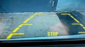 Камера заднего вида на HONDA CRV 3