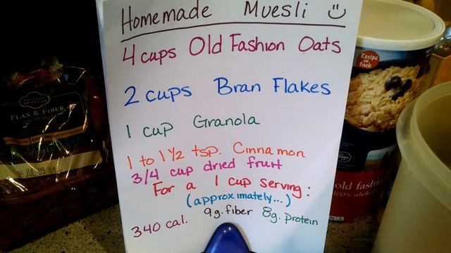 Homemade Muesli - A High Fiber High Protein Cereal смотреть онлайн