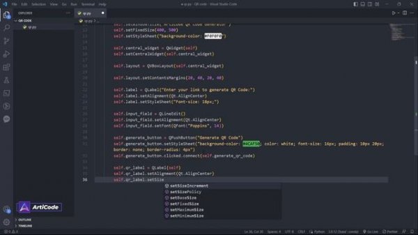 QR Code Generator in Python Tutorial using PyQT5