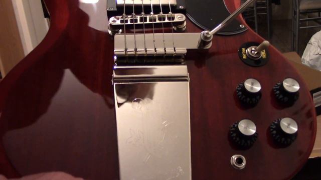 New Epiphone 61 Standard SG with vibrolla tremolo includes new Epiphone Kalamazoo headstock смотреть онлайн