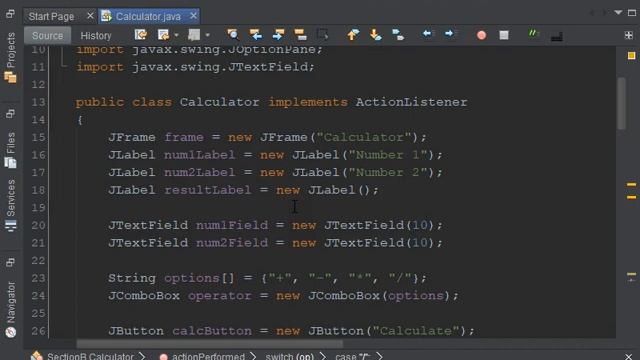 Item Listener and small calculator in GUI with full coding in netbeans in java. смотреть онлайн
