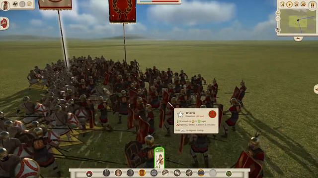 ROME TOTAL WAR REMASTERED : Triarii VS Militia Hoplites смотреть онлайн