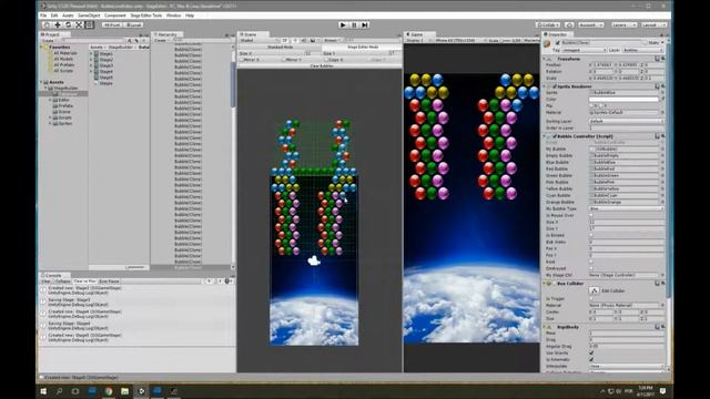 Fast Bubble-Shooter Like Game Unity Stage-Editor смотреть онлайн