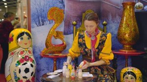 Урок по росписи семёновской матрёшки. Мастер-класс #1