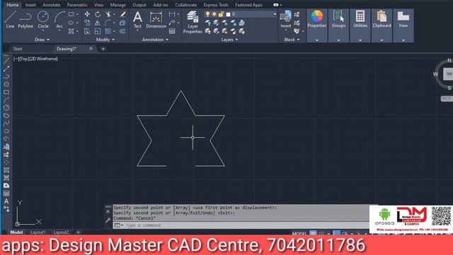 AutoCAD 2D 3D Lecture 1 Beginning Commands and Drawing | Online AutoCAD 2D 3D Training Centre Delhi смотреть онлайн
