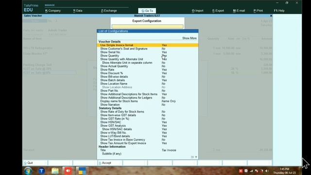 Tally Ke Bill Slip Ko Excel ,pdf, Jpeg Me Kaise Convart Kare. Tally Prime. Export To Excel