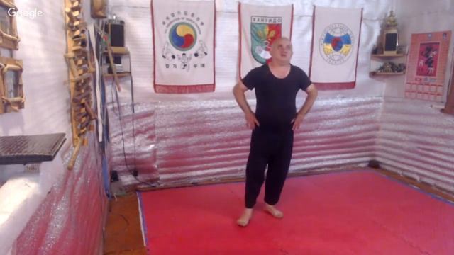 Цигун пространства . Вращение по оси во внутрь .