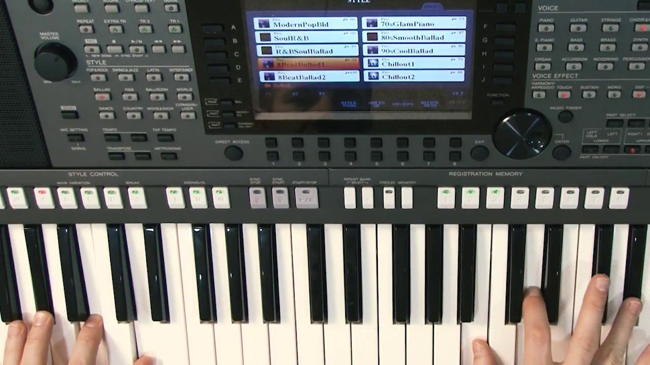 Yamaha PSR-S — Основы использования автоаккомпанемента в универсальном режиме Multi Finger смотреть онлайн