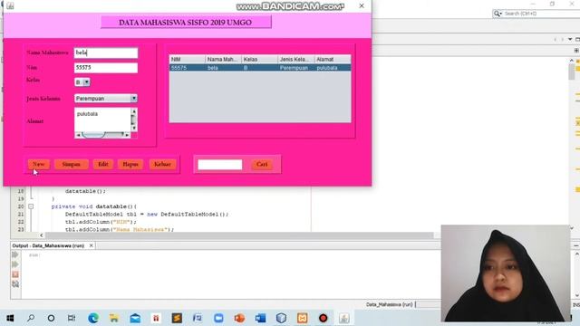 Membuat form data mahasiswa netbeans ide (java) смотреть онлайн