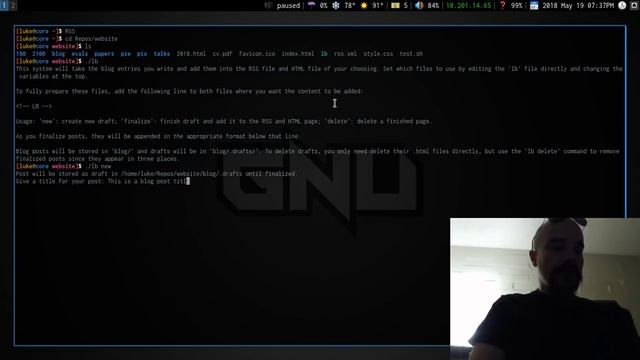 lb: Blog System in Less Than 100 Lines of Shell Script! смотреть онлайн