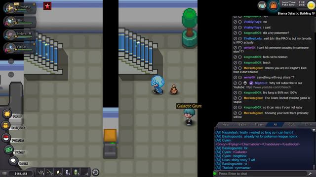 Pokemon Revolution Online - Sinnoh - #11 Beating Gardenia The Eterna City Gym Leader (Unedited)