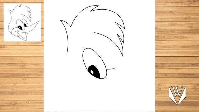 Как нарисовать Вуди Вудпекер шаг за шагом, Easy Draw | Скачать бесплатно раскраски смотреть онлайн