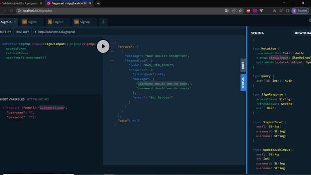 NestJS, GraphQL, Postgres, Prisma  | Access & Refresh Tokens | Ultimate Auth Guide | Signup Feature