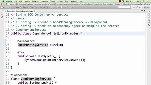 Spring Autowiring - with Examples смотреть онлайн