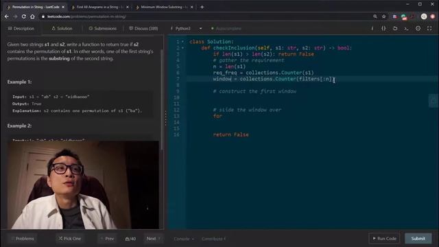 Leetcode 567 Permutation in String смотреть онлайн