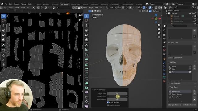 Blender Skull - Part 5 - Bake Ambient Occlusion | Basic Modeling Course (No Sculpt!) смотреть онлайн