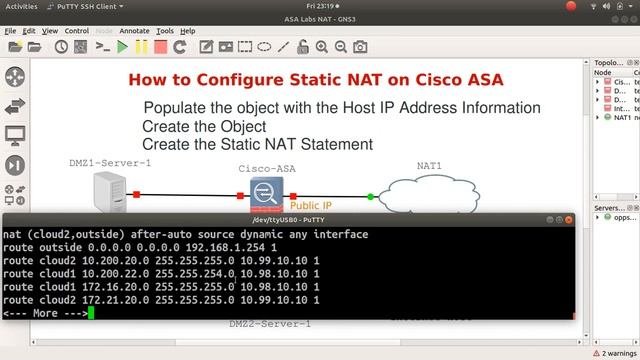 How to Configure Static NAT on Cisco ASA смотреть онлайн
