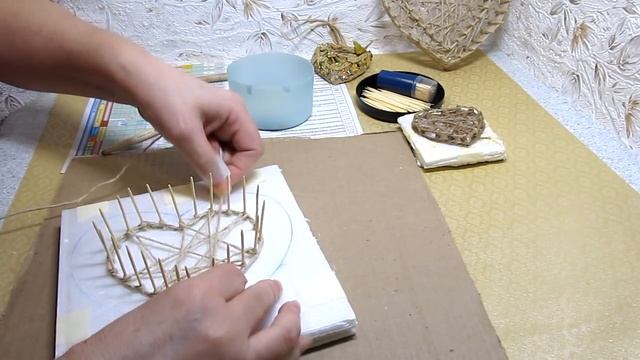 Мастер-Класс. Разные заготовки из шпагата. смотреть онлайн