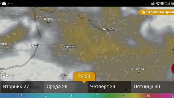 прогноз погоды 26-31 августа 2024 от windy.com