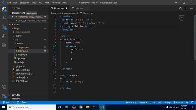 Vue JS 3 tutorial #21 Ref with Interview question смотреть онлайн