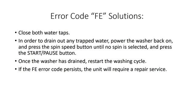 FE Error Code SOLVED!!! LG Front Loading Washer Washing Machine смотреть онлайн