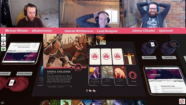 The Most Easy To Learn TCG Yet? | Let's Play Dinn Card Game With Lead Designer Gabriel Whittemore