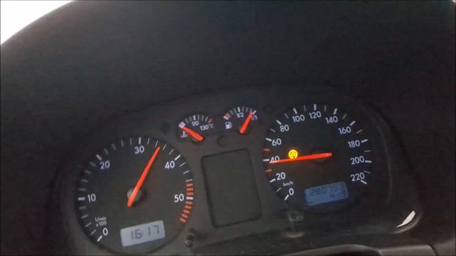 VW Golf 1.9 SDI (68HP) Acceleration 0-100 Km/h