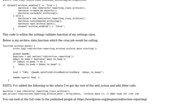 Wordpress: Plugin has a cron job, but the function doesn't actually run смотреть онлайн
