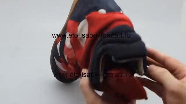 Сникерсы Изабель Марант Isabel Marant красно-сине-белые 2014