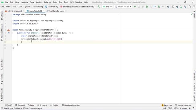 View Binding | Beginner Simple Example смотреть онлайн