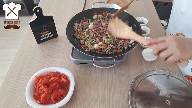 Сач тава кавурма - Saç Tava Kavurma