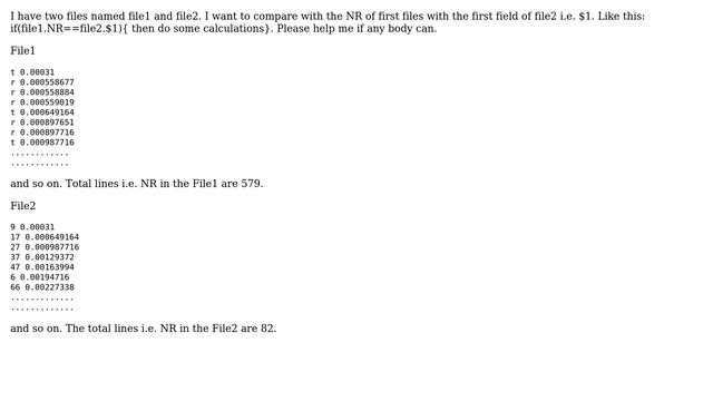 Unix & Linux: Comparing two files using awk language смотреть онлайн