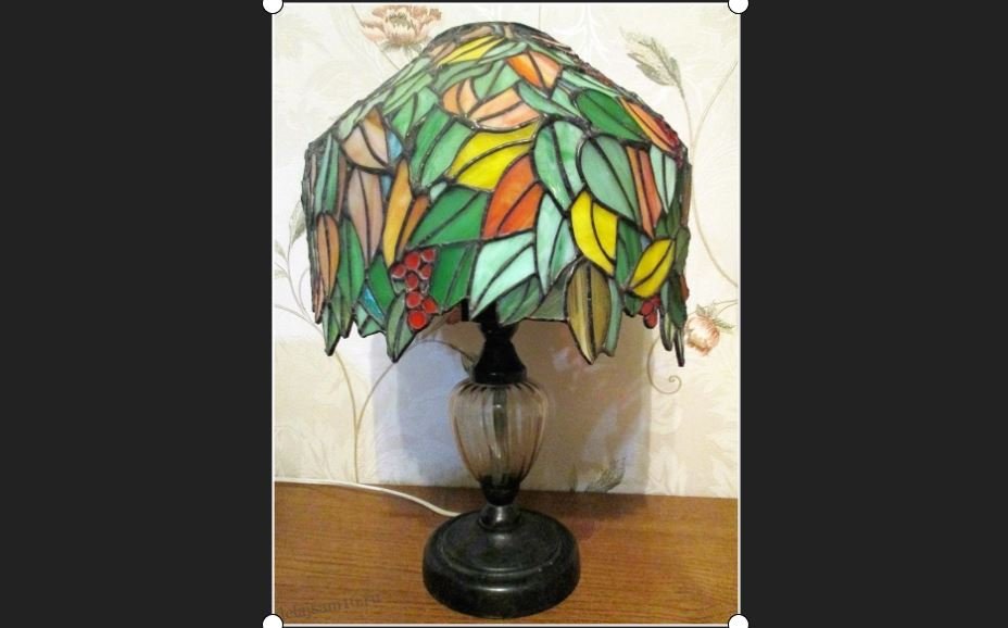 Витражная лампа Тиффани своими руками смотреть онлайн