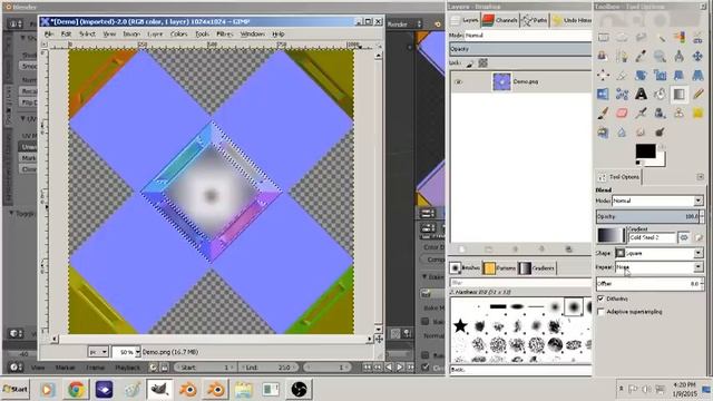 Generate A Normal Map, Gimp It, Then Add A Reflection