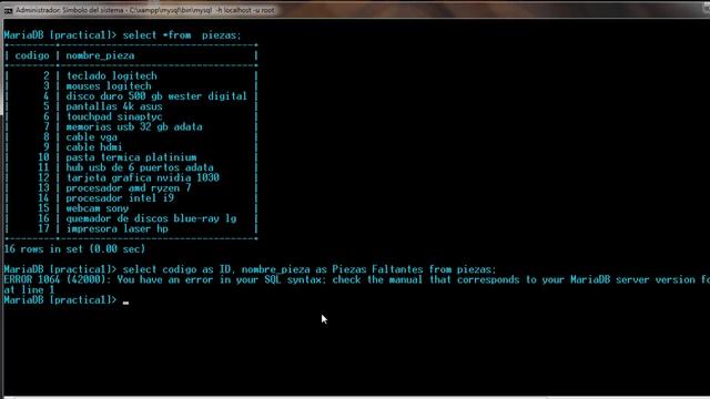 Crear nombres temporales para las tablas o columnas Comando AS | 20 | CURSO DE MYSQL INTENSIVO смотреть онлайн