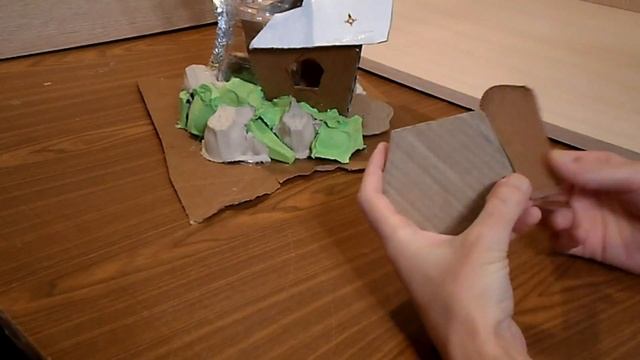 Домик ночник из папье-маше / Поделки своими руками / Paper clay houses . смотреть онлайн