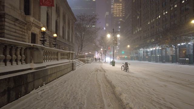 NYC Snow Walk | Rockefeller Center, Bryant Park, Times Square (December 16, 2020)