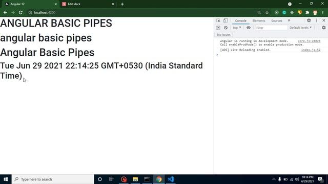 Angular 12 tutorial in Hindi # 32 Basic of Pipes in angular смотреть онлайн