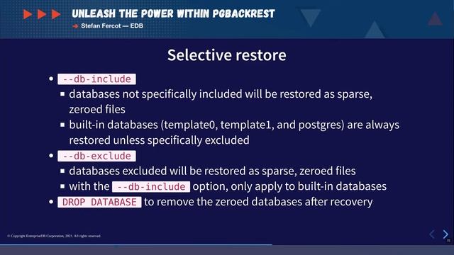 Unleash the Power within pgBackRest / Stefan Fercot (EDB) смотреть онлайн