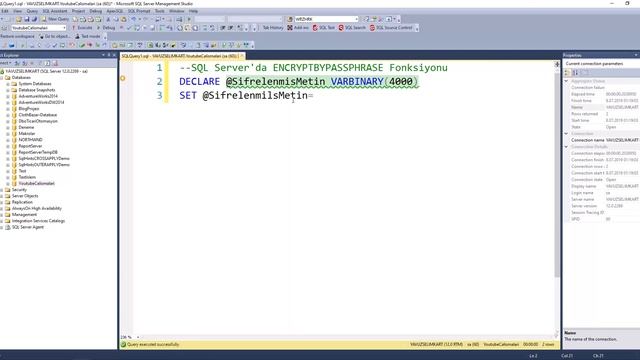 SQL Server'da ENCRYPTBYPASSPHRASE Fonksiyonu смотреть онлайн