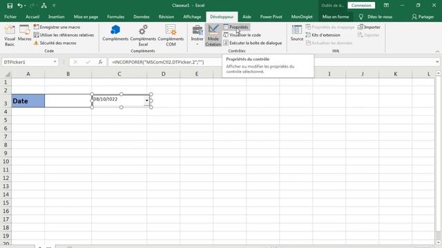 EXCEL - INSÉRER UN CALENDRIER DANS UNE CELLULE ? смотреть онлайн