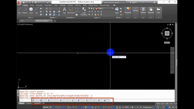 How to Create Circle with Polyline Command in Autocad 2018 смотреть онлайн