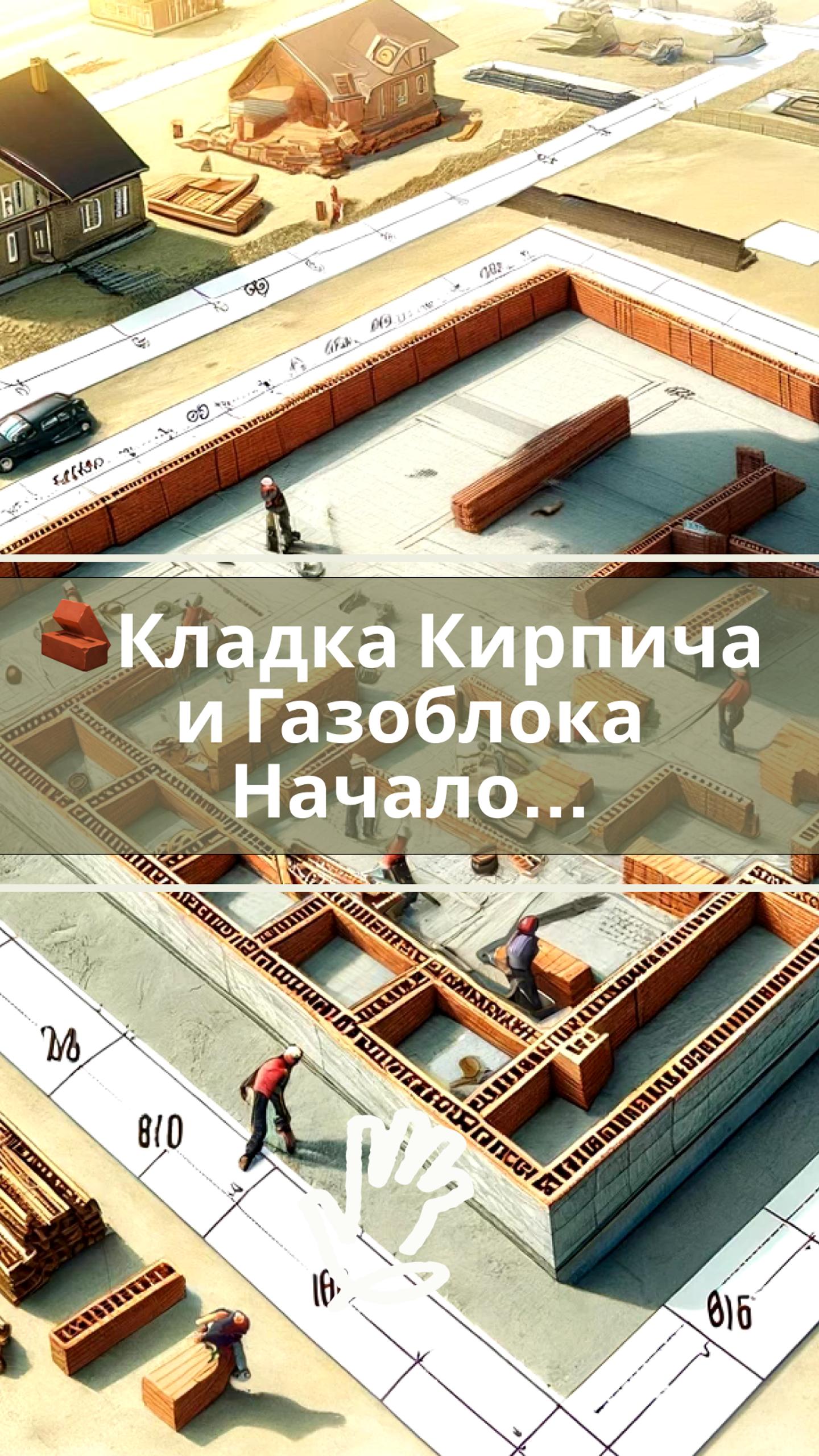 Строительство Одноэтажного Дома 199 кв.м:" 🧱Кладка Кирпича и Газоблока