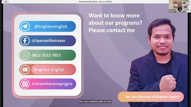 TOEFL Webinar Batch 47 смотреть онлайн