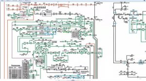Электрическая схема первой позиции тепловоза ТЭМ-18ДМ
