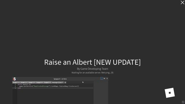 [SCRIPT] RAISE AN ALBERT SCRIPT PASTEBIN 2022 [INFINITE MONEY] смотреть онлайн