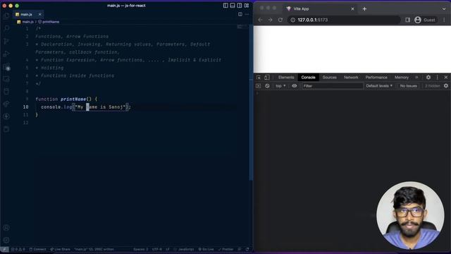 Javascript For React JS | Sinhala - #3 Functions & Arrow Functions смотреть онлайн