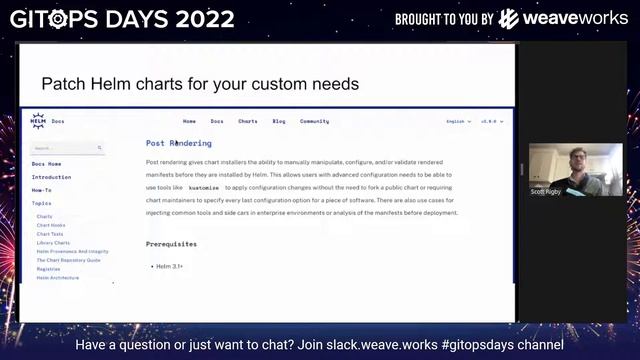 GitOps Days 2022: Happier Helming with Flux by Scott Rigby & Kingdon Barrett смотреть онлайн
