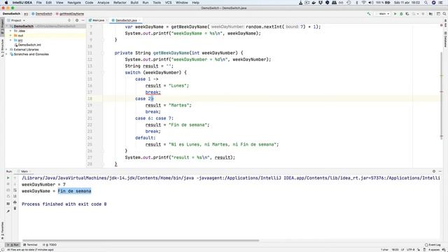 Expresiones switch en Java 14 смотреть онлайн